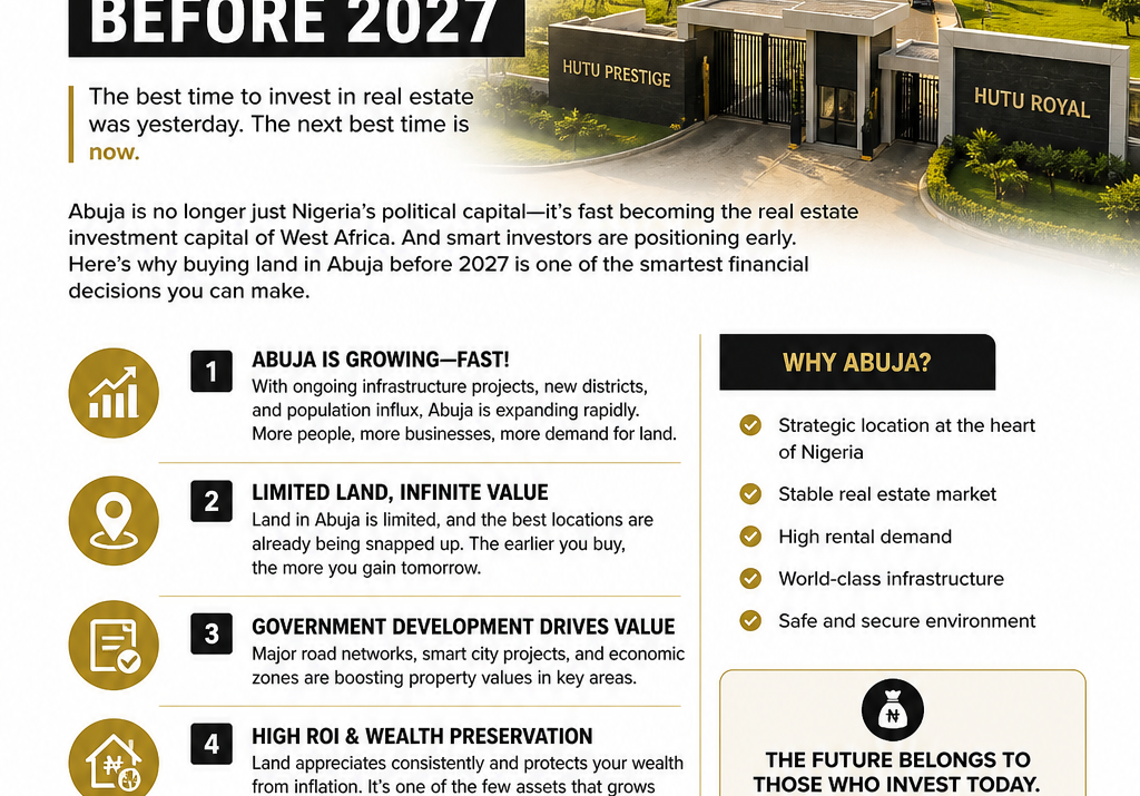 Why Smart Investors Are Buying Land in Abuja Before 2027